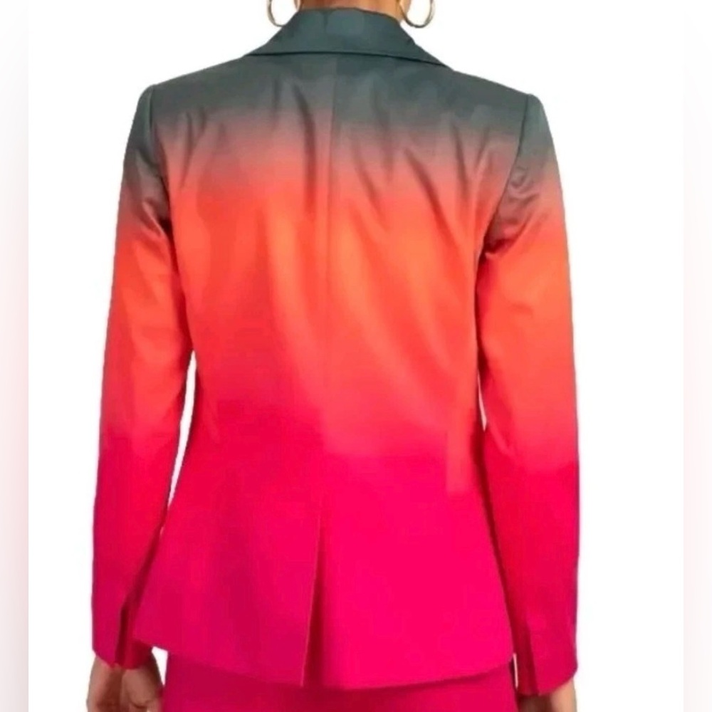 Trina Turk NWT Ombre Suit Set - Ryka Jacket & Danno Pant - Size 4 - Picture 3 of 12